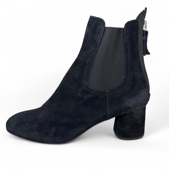 AGL Women's Lisette Almond Toe Mid Heel Stretch Booties EU 38.5 Black - Picture 7 of 16